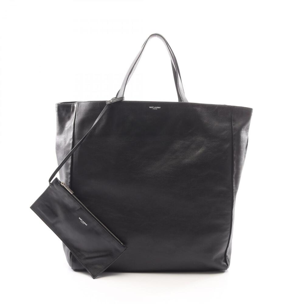 Saint Laurent Paris Tote Bag Leather Black
